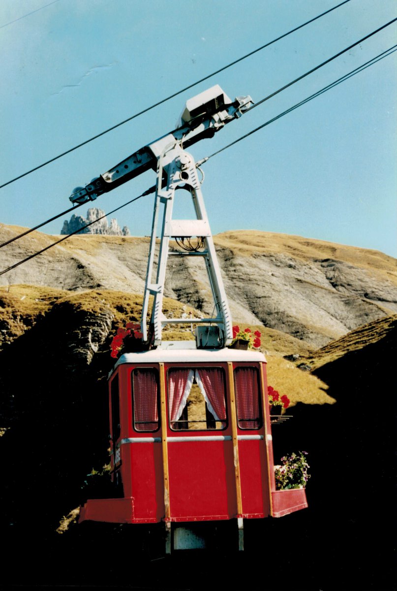 Die 1937 erbaute Engstligenalpbahn war die erste Luftseilbahn im Kanton Bern. Bild: zvg